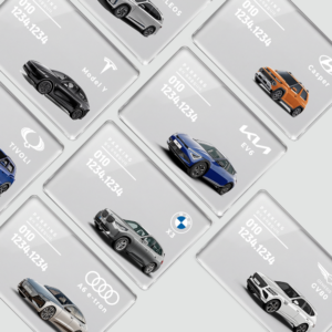 투명 아크릴 주차번호안내판 국내차 수입차 중고차 전차종