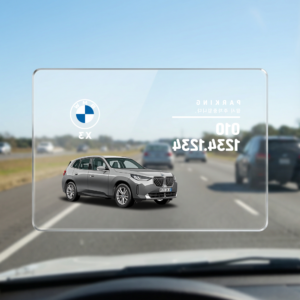Alternative view of BMW 자동차 전화번호판 투명 아크릴 커스텀 주차 안내