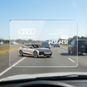 Alternative view of 아우디 차량용 투명 아크릴 커스텀 주차 연락처 안내판