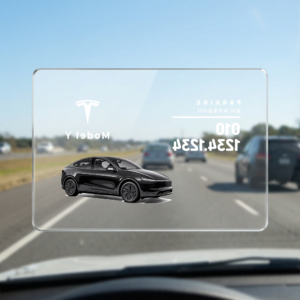 Alternative view of 테슬라 전용 투명 아크릴 커스텀 차량 주차 연락처 번호판