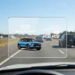 Alternative view of 쉐보레 차량용 전화번호 표시 투명 아크릴 커스텀 주차판