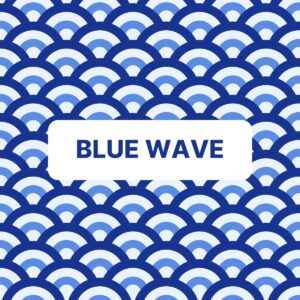 blue wave sticker art
