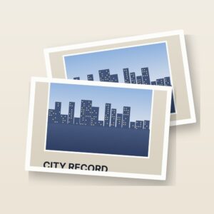 city record postcard main